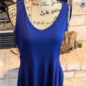 Source Unknown Deep Blue Mini Dress